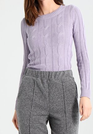 Stickad tröja - lilac