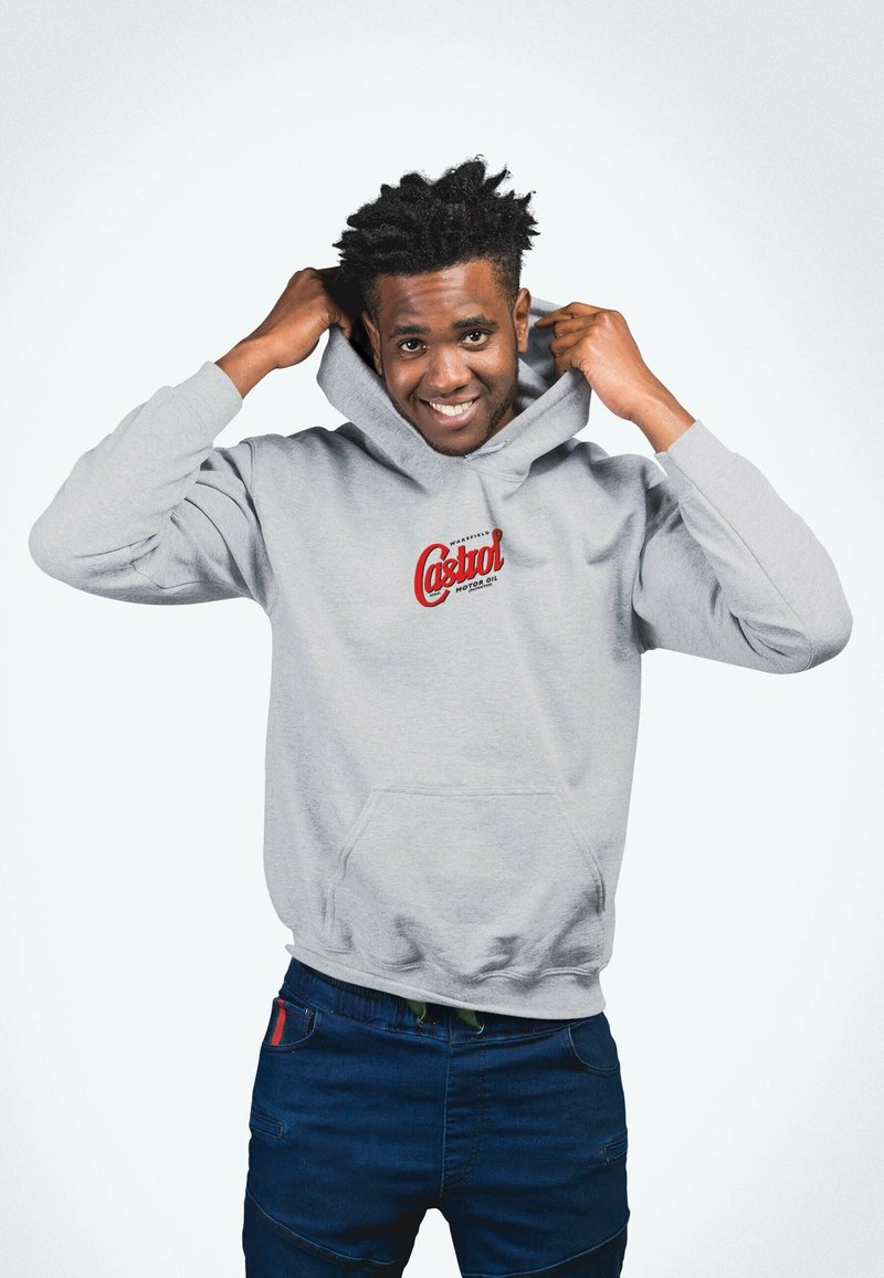 Henry Tiger CASTROL WAKEFIELD - Felpa con cappuccio - heather grey