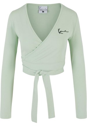 Karl Kani CHEST SIGNATURE ESSENTIAL SHORT LACED  - Longsleeve - light mint