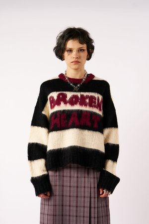 TRAGIC - Πουλόβερ - black/white