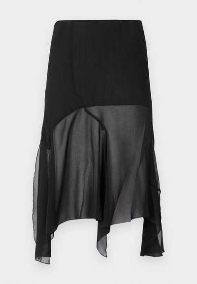 AVAVAV DRAPED SKIRT - A-snit nederdel - black