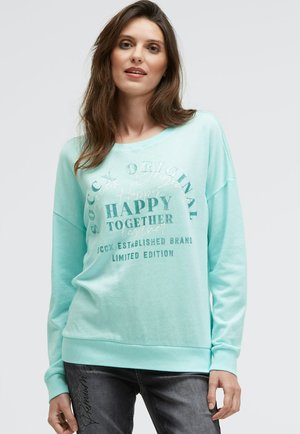 MIT GLITTER ARTWORK - Sweatshirt - icy sea