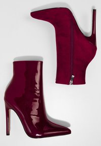 Public Desire Botines de tacón - dark red