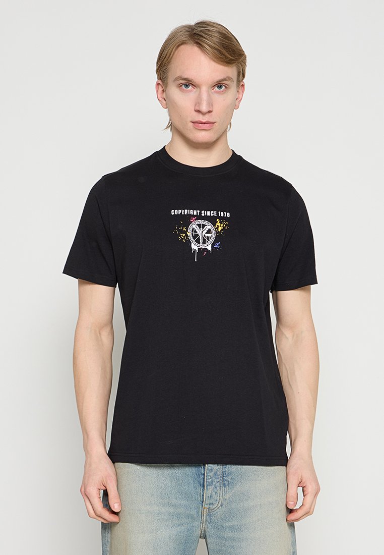 carlo colucci T-shirt print zwart