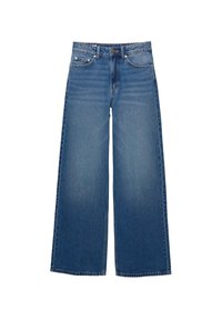 WIDE LEG  - Wide leg - blue denim