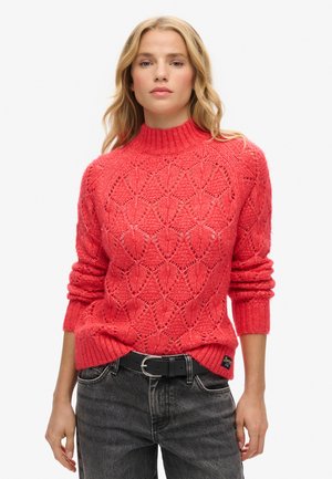 Superdry & Co, POINTELLE - Strickpullover - charred orange