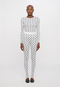 MARINE SERRE MOON  - Legging (type pantalon) - optical white
