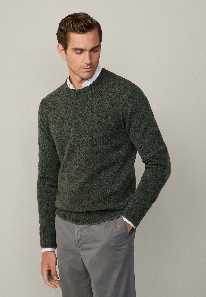 Hackett London CREW NECK - Vesta - forest night green