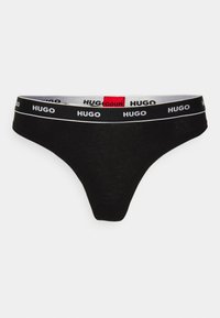HUGO 3 PACK STRIPE - Tanga - black