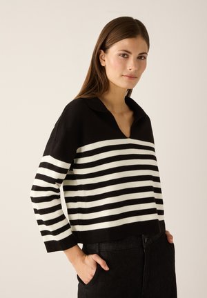 SPORTIVER 3/4 ARM GESTREIFT - Strickpullover - placed knitted stripe