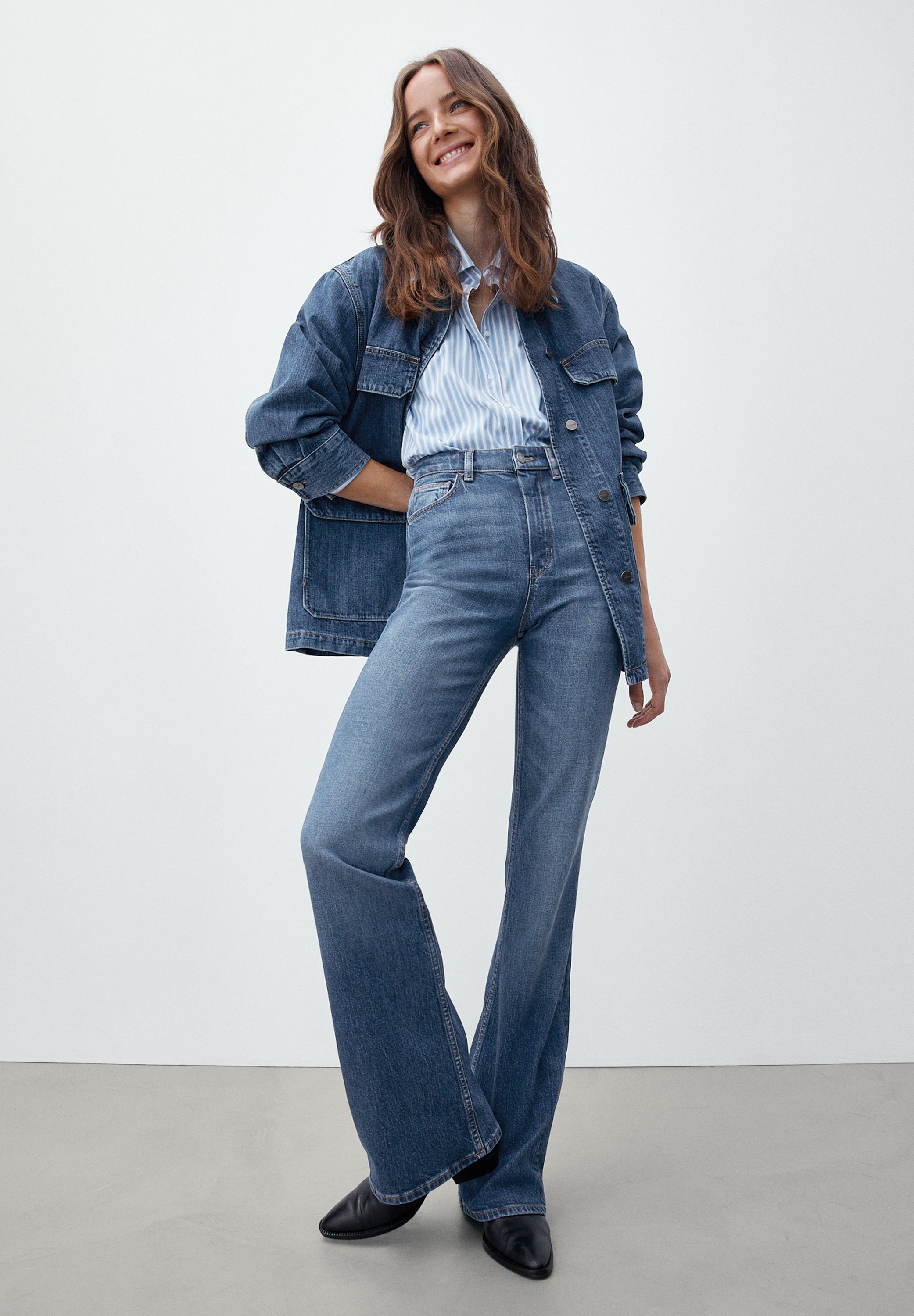 Massimo Dutti Jeans a zampa - blue/blu - Zalando