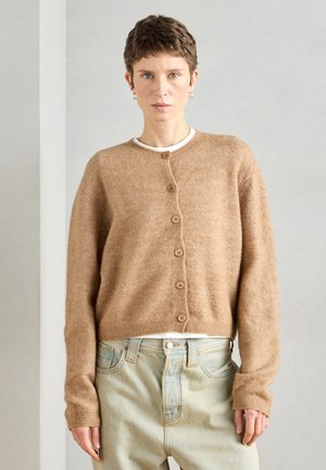 CARDIGAN MINNA - Strickjacke - dark beige