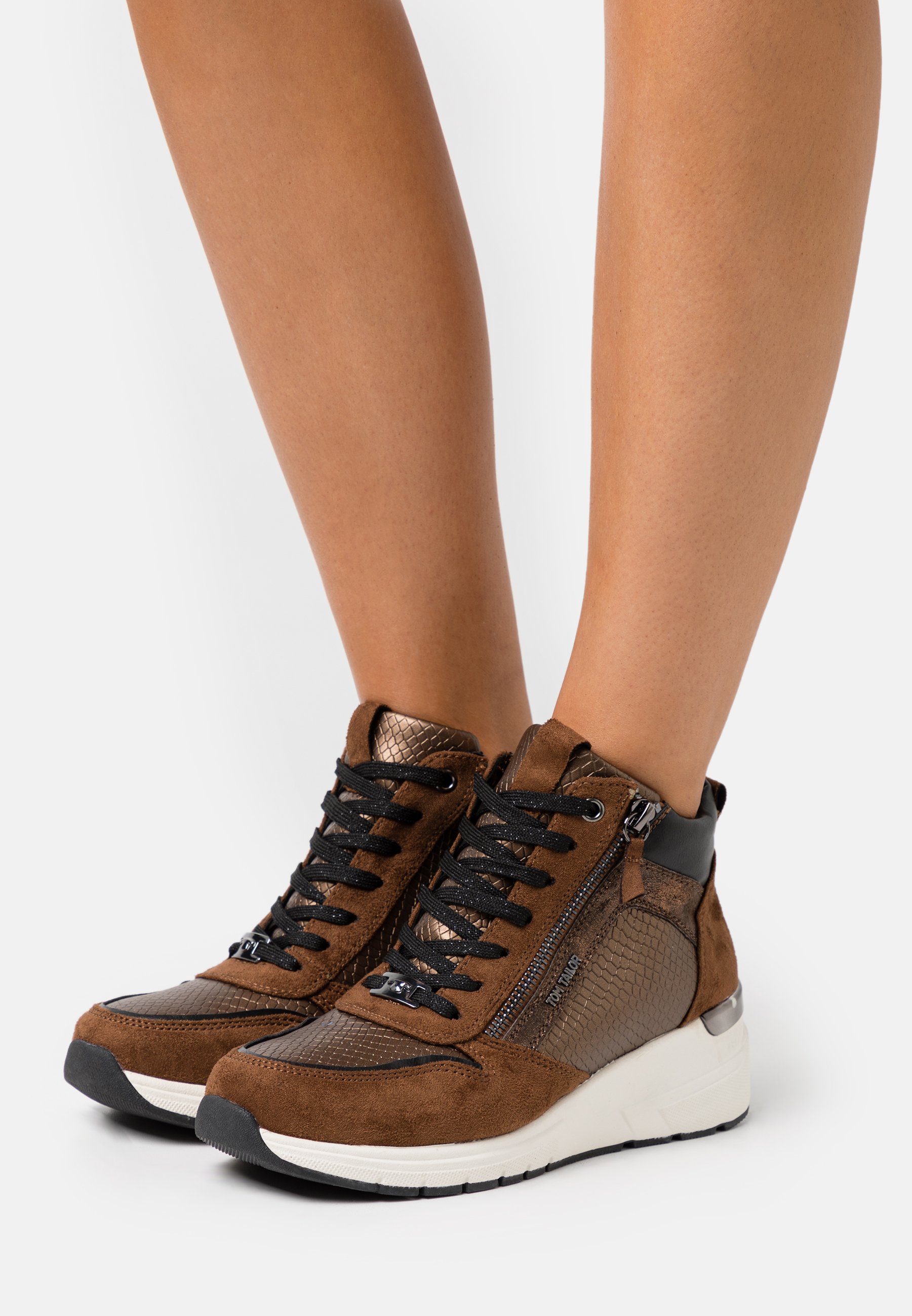 TOM TAILOR Høye joggesko brown Zalando.no TOM TAILOR Joggesko cognac Zalando.no