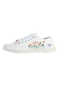 Le Temps Des Cerises - À LACETS DES CERISES BASIC 02 - Sneakers - blanc fleurie Miniaturebillede 1