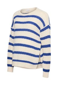 MLNOA VITA - Striktrøje - birch stripe/mazarine blue