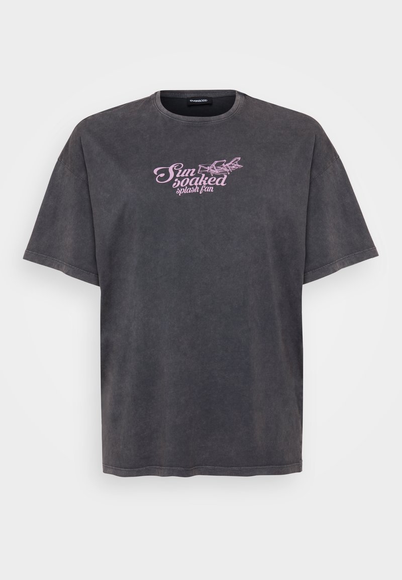 Even&Odd Curvy T-shirt print grijs