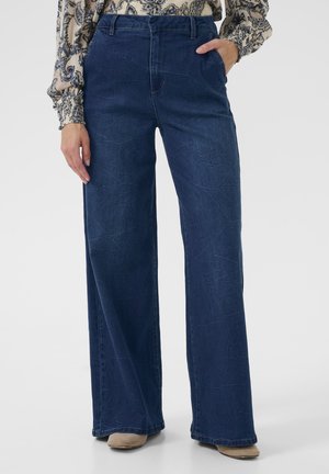 VISTI - Wide leg - oakland mid blue denim