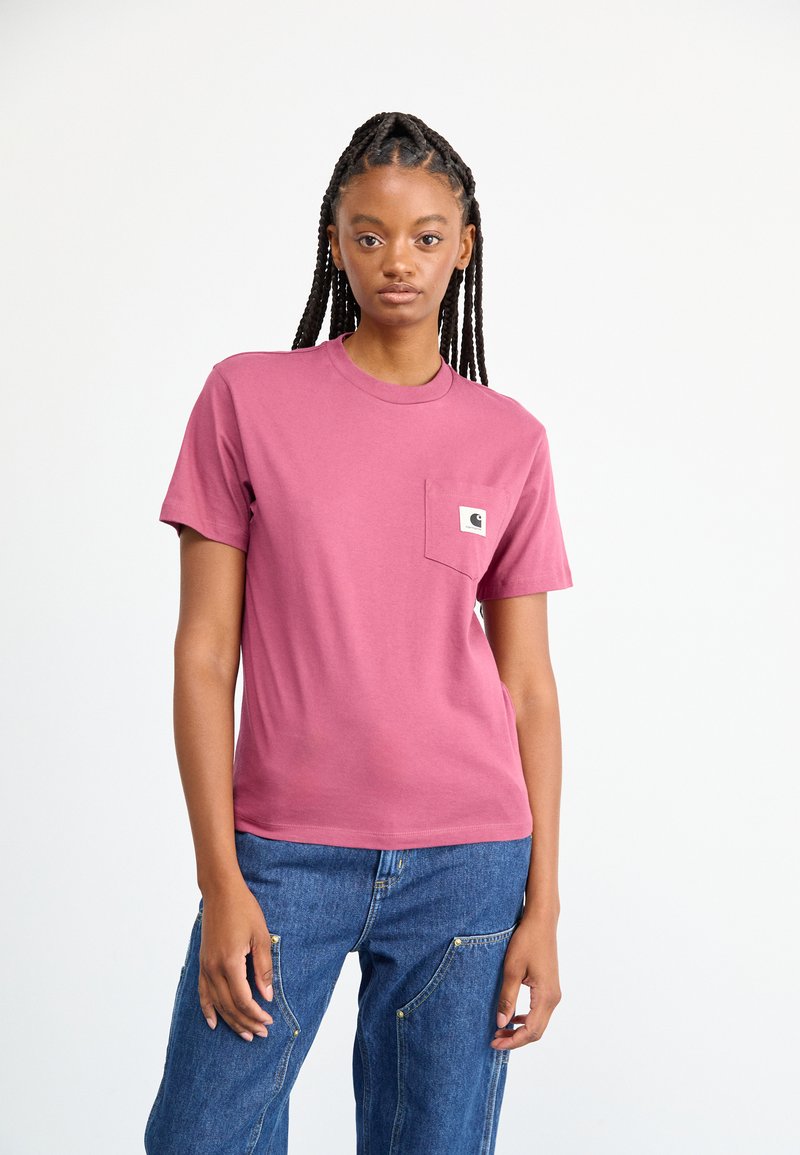 Carhartt WIP - POCKET - T-shirt - bas - dusty fuchsia, Förstora