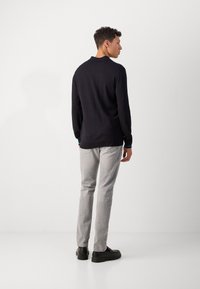 Scotch & Soda LONG SLEEVE POLO - Strickpullover - anthracite