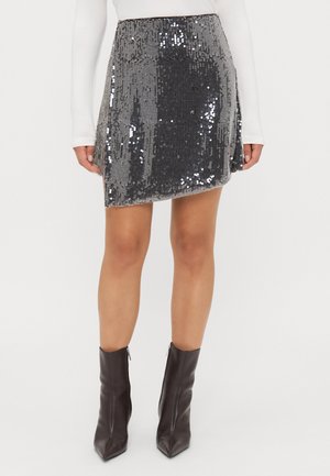 VMNICHOLE WRAP SHORT SKIRT - A-linjekjol - chocolate torte