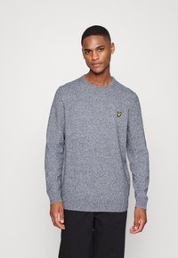 Lyle & Scott JUMPER - Camisola - dark navy/white