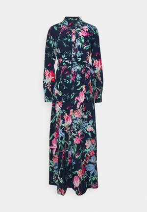 PCMARI ANKLE SHIRT DRESS - Maxi dress - navy blazer