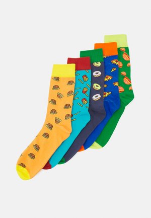 Jack & Jones JACJUNKFOOD SOCKS 5 PACK - Sokken - scuba blue