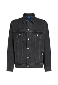 RELAXED TOKYO-PRINT DENIM - Farkkutakki - rinsed wash black