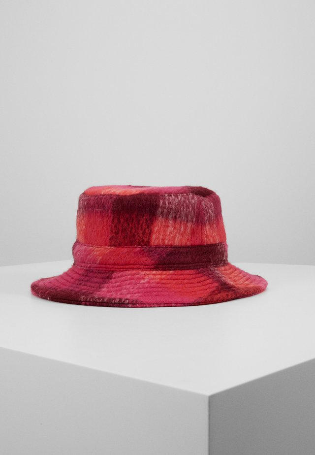 CHECK WOODS BUCKET HAT - Hatte - pink