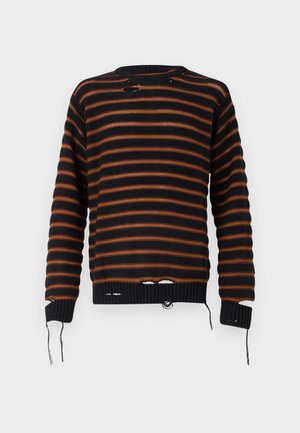 MM6 Maison Margiela CREW NECK UNISEX - Jumper - black/brown clay