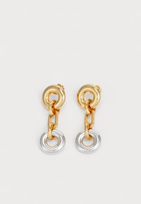 INTERLOCK - Boucles d'oreilles - silver-coloured/gold-coloured