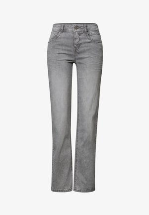 Street One, MID-RISE STRAIGHT LEG JEANS IN A CASUAL FIT - Vaqueros slim fit - light grey random washed