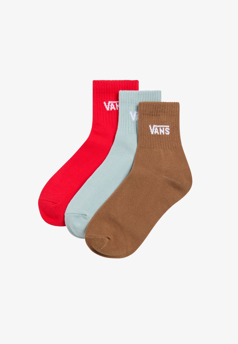 Vans 3 PACK CLASSIC HALF CREW - Calcetines - racing red