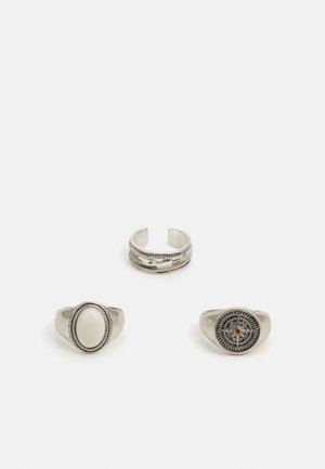 3 PACK - Gredzens - silver-coloured