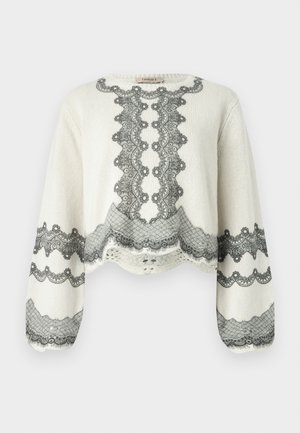 TWINSET Striktrøje - neve/nero