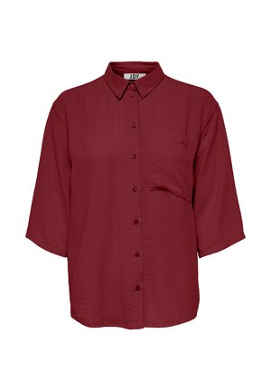 JDY DIVYA 3/4 LOOSE NOOS - Hemdbluse - weinrot