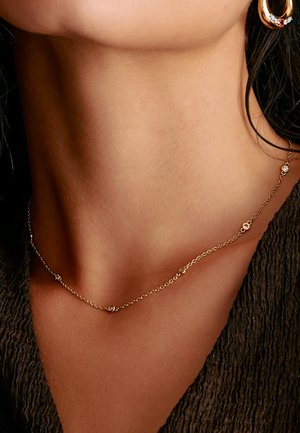 THOMAS SABO, KETTE WEISSE ZIRKONIASTEINE - Halskette - gelbgoldfarben weiß