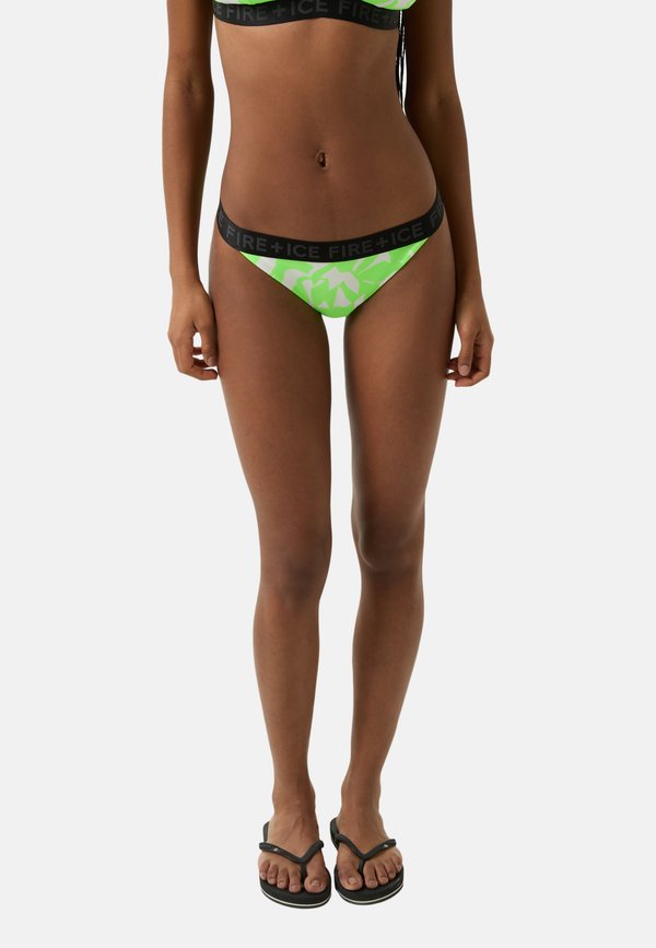 JUDIT - Bikini-Hose - neongrün weiß