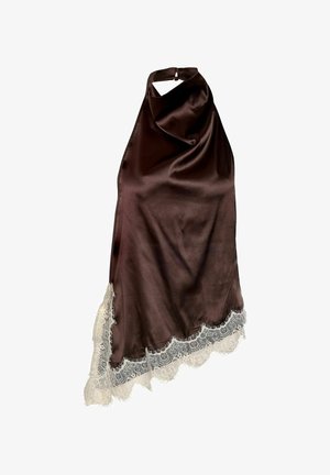Noisy May, HALTERNECK TOP NMSOFIE - Topp - chocolate brown