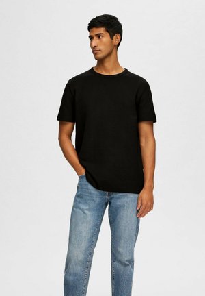 SLHJOSEPH O-NECK  - T-shirt basique - black