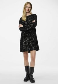 Pieces PCKAM DEEP BACK BOW DRESS - Koktel haljina / svečana haljina - black
