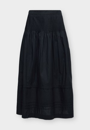 GAP, PINTUCK WAIST MAXI - Jupe trapèze - true black