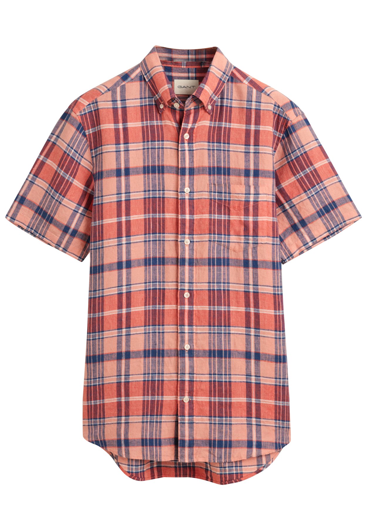 REGULAR FIT MADRAS SHORT SLEEVE