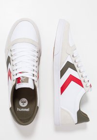 Hummel SLIMMER STADIL - Sapatilhas - white/green
