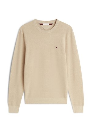 Tommy Hilfiger, ESSENTIAL STRUCTURE CREW NECK - ELEVATED ESSENTIALS - Maglione - batique khaki heather