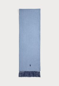 FRINGE TRIM WOOL SCARF - Šál - blue/navy