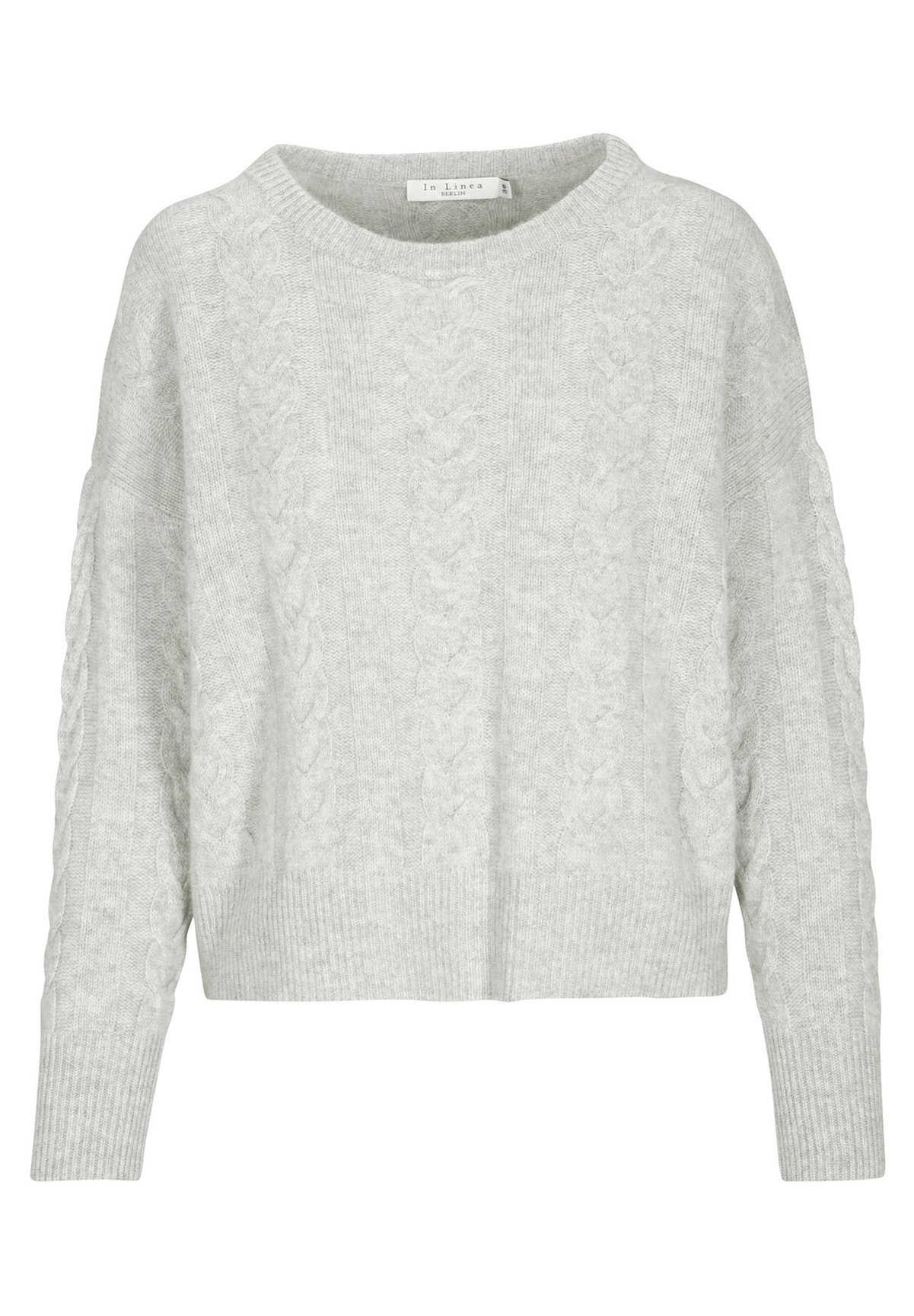 MIT ZOPFMUSTER - Jumper - grau melange 