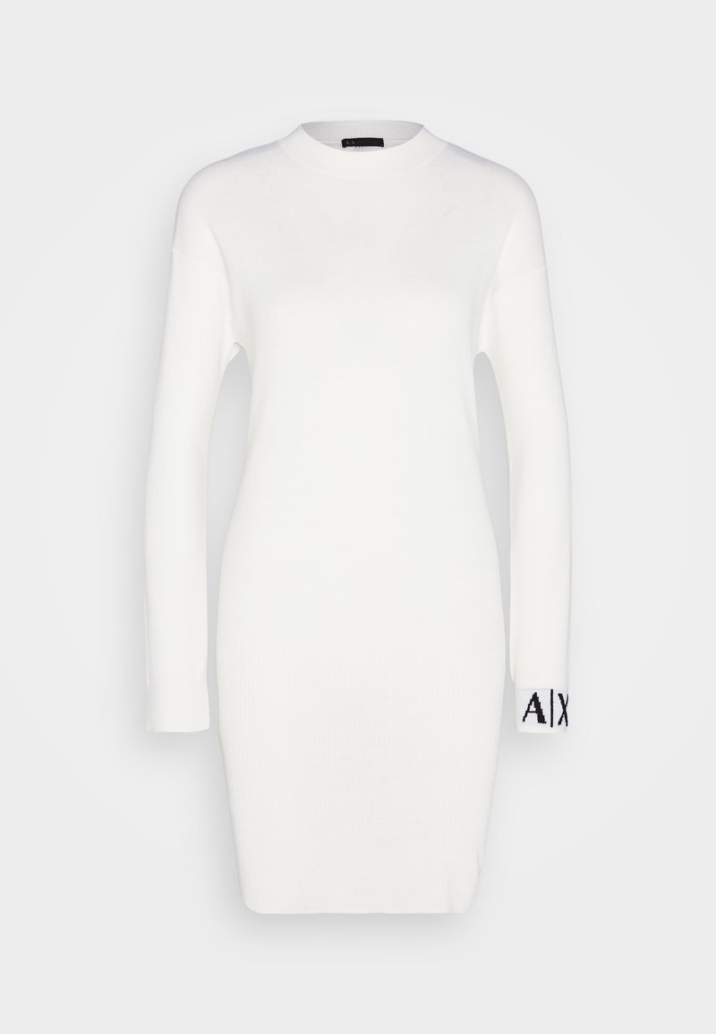 Armani Exchange Gebreide jurk crème