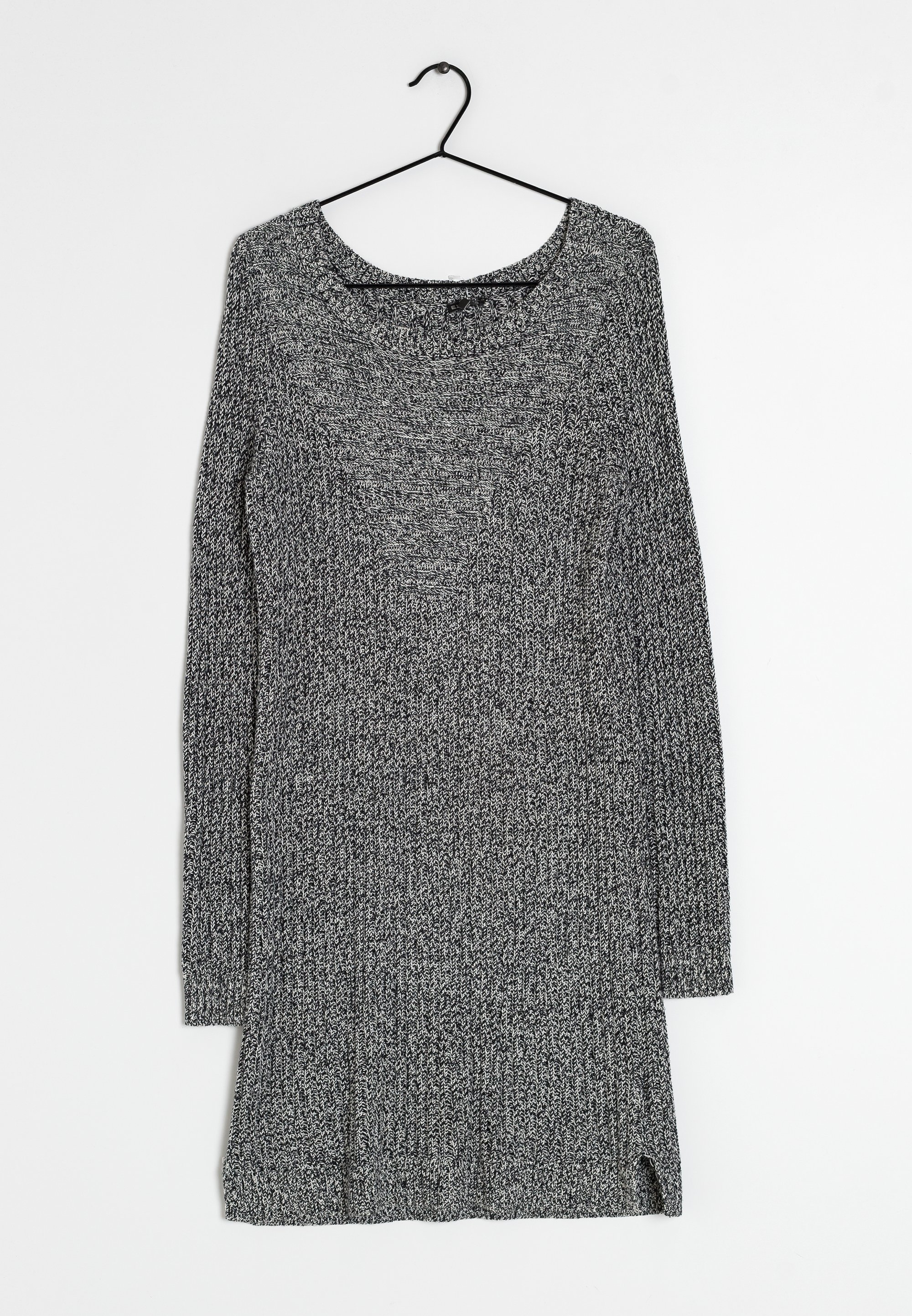 slim fit dress slacks Alexandra Long Sleeve Knit Cable Midi Dress Gray