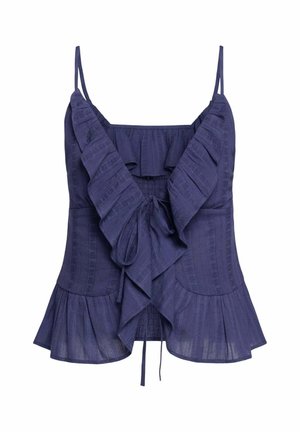 THE-ARE, TOP DE MUJER  DE TIRANTES CON LAZADAS FRONTALES - Top - azul